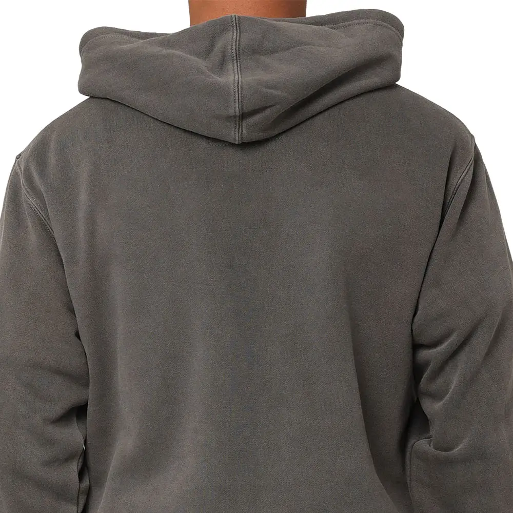 Hoodie pinggiran crop pria terry Prancis berat OEM logo kustom hoodie vintage untuk pria hoodie pullover cuci asam streetwear kualitas tinggi