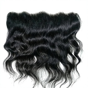 Extensiones de cabello humano con ondas profundas, con frente de encaje para uso diario y peinado en salón. - Product Image 1