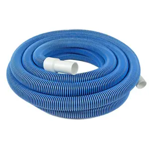 Customized 1.5 Inch Flexible Corrugated Spiral Wound Swim Pool Water Vacuum Dust Hose Pipe With Swivel Cuff