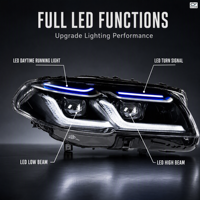 Pour BMW Série 3 F30 F31 F35 F80 2013-2019, phare avant de voiture à LED double lentille de style 2019, étanche, 6500K, 12V, amélioration