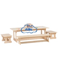 Chaise et table de classe préscolaire en bois écologiques modernes pour usage scolaire, certifiées EN71/ASTM, pour les enfants de 0 à 6 ans, marque JOOYES