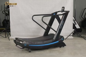 Alat Olahraga Kardio Berkualitas Tinggi untuk Rumah, Treadmill Lengkung Air Runner, Mesin Lari Aerobik, Treadmill Manual - Product Image 3