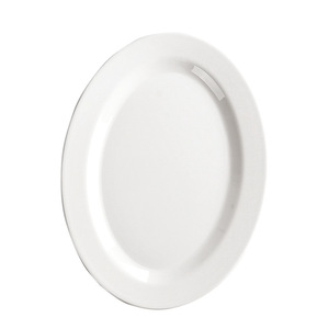 A5 <b>melamine</b> imitation ceramic white rectangular fish <b>plate</b>, plastic waist-shaped <b>plate</b>, shallow <b>plate</b>, chopped chili fish head, - Product Image 2