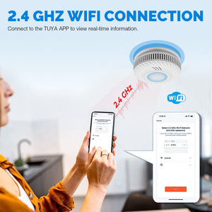 Vente en gros 868MHZ photoélectrique Tuya Fire Smart <span class=keywords><strong>détecteur</strong></span> <span class=keywords><strong>de</strong></span> fuite <span class=keywords><strong>de</strong></span> <span class=keywords><strong>fumée</strong></span> capteur EN14604 sans fil Interlink <span class=keywords><strong>Wifi</strong></span> <span class=keywords><strong>détecteur</strong></span> <span class=keywords><strong>de</strong></span> <span class=keywords><strong>fumée</strong></span> - Product Image 2