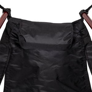 Chaise <span class=keywords><strong>hamac</strong></span> suspendue rembourrée <span class=keywords><strong>avec</strong></span> <span class=keywords><strong>repose</strong></span>-<span class=keywords><strong>pieds</strong></span>, matériel pour Patio, jardin, extérieur et intérieur, capacité de 350 livres (noir) - Product Image 6