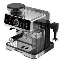 Machine à café expresso professionnelle ANBOLIFE OEM&ODM Beam to Cup, contrôle numérique, brassage silencieux, café à domicile avec manomètre