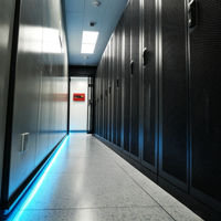 Micro centre de données 40 pieds, serveur 200 kW, capacité informatique 200 kW, -40°C à 55°C, préfabriqué pour l'informatique cloud IA, centre de données modulaire