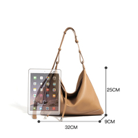 Sacs fourre-tout à bandoulière en cuir véritable grande capacité pour femmes, style vintage, vente en gros, personnalisables par le fournisseur, collection 2025