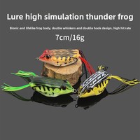 Leurre souple artificiel Bionic Thunder Frog 16g, extra large, haute simulation, en acier inoxydable