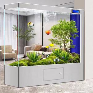 Aquarium <span class=keywords><strong>paludarium</strong></span> personnalisé avec filtration du fond, avec armoire, aquarium planté, verre HD, support pour aquarium - Product Image 5
