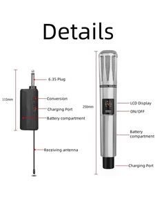 Chuyên nghiệp không dây màu đen micro cho Nhà thờ Sản xuất tại Trung Quốc kim loại Loa sân khấu - Product Image 2