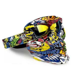 <span class=keywords><strong>Masque</strong></span> Facial Motocross Halloween, Lunettes de Moto, <span class=keywords><strong>VTT</strong></span> et Sports, Protection Faciale - Product Image 2