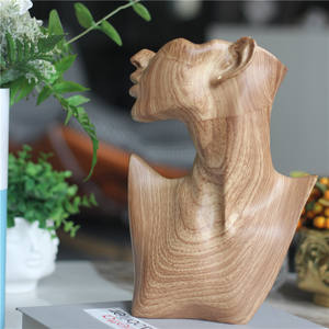 Artisanat abstrait <span class=keywords><strong>visage</strong></span> humain Figures Statues Sculptures maison salon géométrique décoration bureau accessoires cadeaux décor à la maison - Product Image 5