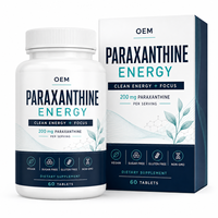 Comprimés Énergétiques à la Paraxanthine – Complément Alimentaire Énergie Pure, Concentration Améliorée, L-Théanine, Taurine, Vitamines B – Végétalien, Sans Sucre – OEM ODM