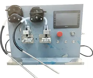 A bomba peristáltica da escala pequena da precisão alta semi automático 2 bocais unha gel polonês garrafa máquina de enchimento