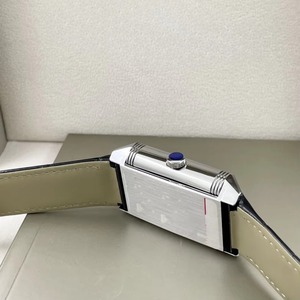 Montre mécanique ETA de luxe en acier inoxydable avec boîtier rectangulaire en cristal saphir de 25 mm, petite aiguille des secondes, réversible, étanche - Product Image 2