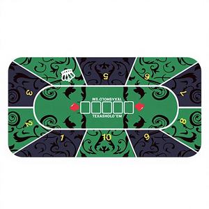 Mesa de Póker Blackjack Ecológica de Alta Calidad con Base de Goma Natural y Tela de Terciopelo, Precio de Fábrica UOO - Product Image 1