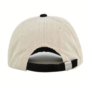 Casquette de baseball en velours côtelé pour l'automne et l'hiver, couleur unie, avec visière contrastée, pour hommes et femmes - Product Image 5