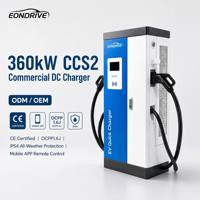 EONDRIVE OCPP 1.6 CCS2 Chargeur rapide DC 120kW 160kW 180kW 240kW 360kW CCS1 GBT IP54 Station de recharge commerciale pour véhicules électriques