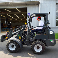 Landward Mini-Radlader zum Verkauf Kubota Diesel Knickgelenkter Gebrauchtlader CE EPA Kompaktlader mit Anbaugeräten Großhandel