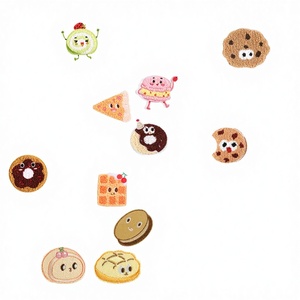 Nuevos Parches de Tela Chenille Autoadhesivos con Diseño de Comida en 3D, Estilo Kawaii, Bordados a Mano, con Diseño de Pan, Pizza, Papas Fritas, Galletas, Donuts y Pasteles - Product Image 4