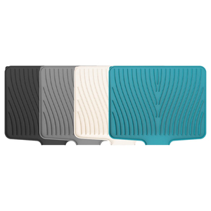Alfombrilla de silicona ondulada al por mayor, tapete plegable resistente al calor para secar platos, protector de encimera para cocina - Product Image 5