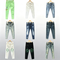 Jean Jogger Homme Bleu Denim Tendance Longueur Standard Grande Taille (29-38) Modèle WQK003 à 5,5 Dollars – Nouveau