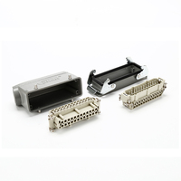 Conectores SENTUO de Alta Resistencia, IP65, Impermeables, de Aluminio, para Montaje en Pared, 24 Pines, 16A, Terminal de Tornillo, Entrada Lateral