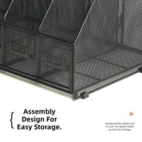 Estante Metálico Grande Yiyu W3003 con Tres Compartimentos, Clip para Notas y Diseño Desmontable - Reduce los Costos de Envío