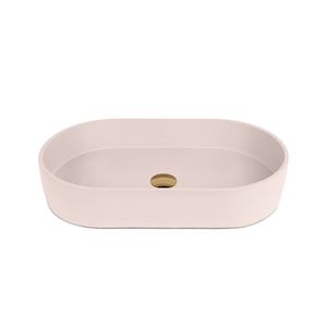 Lavabo Ovalado de Hormigón en Colores Pastel Modernos con Borde Integrado, Lavabo de Sobremesa de Lujo para Baño de Hotel, Fábrica en Vietnam - Product Image 6