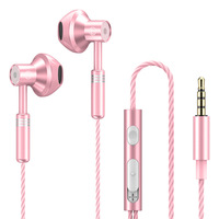 Casque filaire personnalisé par le fabricant, électroplaqué, avec décodage numérique, Type-C, 3,5 mm, pour le sport et le jeu, avec basses puissantes