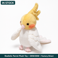 Groothandel Papegaai Handpop Pluche Vogelpop Interactief Speelgoed Schattige Valkparkiet 20cm Aangepast Logo EN71 CE CPC OEM ODM