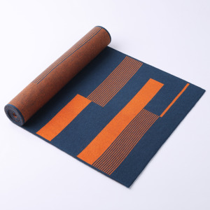 צעיף גברים ארוך מבד צמר מרינו מעורבב, דוגמת ז'קארד משובצת, איכותי, חורפי, עסקי, סרוג וחם, מתאים למתנה - Product Image 3