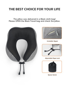 Voyage cou oreiller <span class=keywords><strong>avion</strong></span> mémoire mousse oreiller vol appui-tête sommeil Portable - Product Image 2