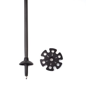 Bastones de Senderismo de Fibra de Carbono, 3 Secciones Telescópicas, Longitud Ajustable, Antideslizantes, Portátiles, para Montañismo, Senderismo y Caminatas - Product Image 1