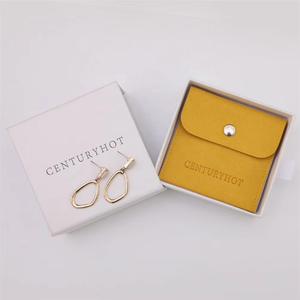 Custom con logo stampato piccolo sacchetto in microfibra di velluto scatola di gioielli scamosciati confezione regalo sacchetto con inserto per la visualizzazione di gioielli - Product Image 5