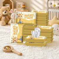 Lingettes pour bébés mini, 10 pièces, pH neutre, 99% d'eau, pour les mains et la bouche, fabrication ODM OEM, best-seller