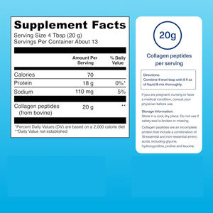OEM/ODM Private Label Kollagen peptide Pulver Nahrungs ergänzungs mittel Haut-und Muskel ergänzung - Product Image 2