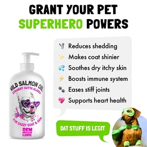 OEM 250ml Natural Liquid Omega 3 Pet <b>Salmon</b> Fish <b>Oil</b> Bulk Human Grade Pure <b>Wild</b> Alaskan <b>Salmon</b> <b>Oil</b> for Dogs and Cats - Product Image 3