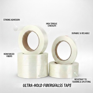 Cinta Reforzada con Fibra de Vidrio Monodireccional de Grado Industrial, Alta Resistencia a la Tracción, Adhesivo Acrílico, Rayas Longitudinales - Product Image 2