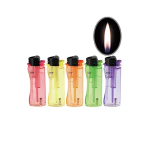 Lighter For ISO Plastic Cigar Feuerzeug Guarantee Middle Flint Lighter Refillable Gas Torch Candle Honest Art Lighter Supplier