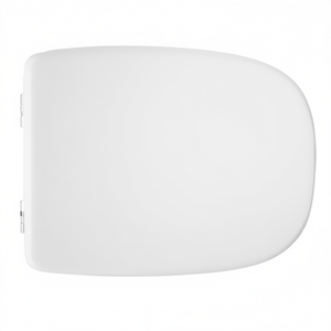 Siège de toilette allongé blanc 50,5 cm de longueur 37,5 cm de largeur en plastique pour salle de bain - Product Image 3