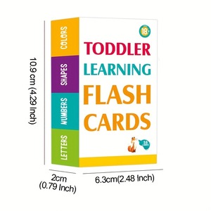 Tarjetas del <span class=keywords><strong>alfabeto</strong></span> para niños de 2 a 4 años, tarjetas didácticas para la educación temprana, aprendizaje de números, colores, formas, animales, ABC, inglés - Product Image 4