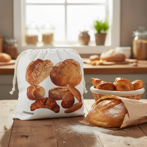 Sacchetto di pane di cotone con pellicola di freschezza fodera 43cm scatola di 100 per la conservazione degli alimenti - Product Image 3