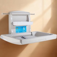 Table à langer multifonctionnelle murale pliable en plastique pour chambre mère-enfant, siège de salle de bain pour enfants