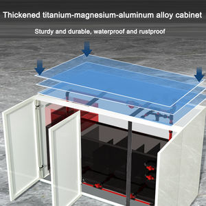 Réservoir de poissons d'élevage de 4 pieds grand aquarium décoratif avec cadre de paysage aquariums et accessoires exportateur - Product Image 6