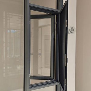 Ventanas Abatibles de Aluminio con Doble Acristalamiento Templado, Resistentes a Huracanes, con Aislamiento LOW-E, Personalizadas por Deioux - Product Image 1