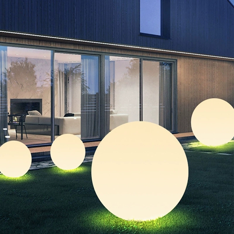 Waterproof RGB Solar LED Glow Ball Outdoor Landscape Lighting Low Voltage Lights for Yard Garden Decoration