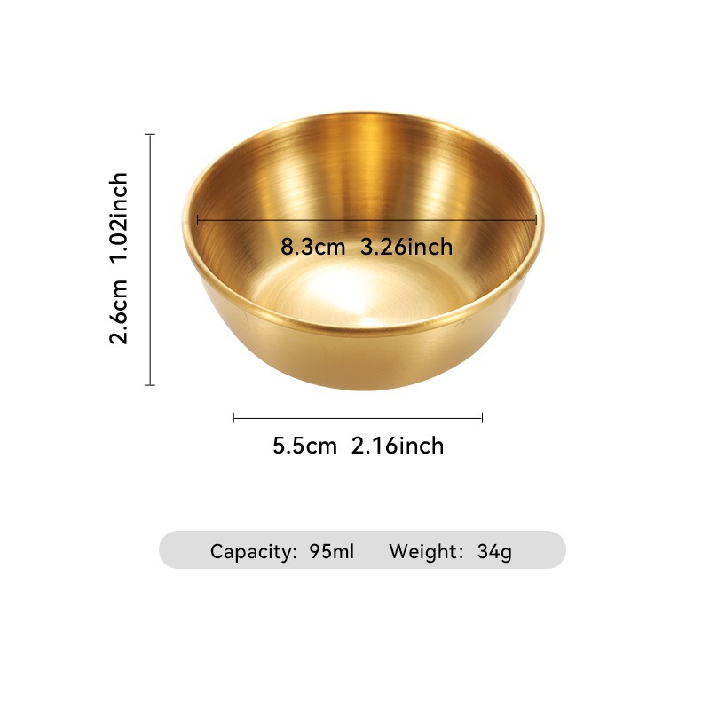 Gold -- 95 ml suace dish