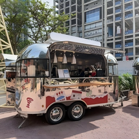 Grandes remorques alimentaires entièrement équipées avec salle de bain, pour crème glacée et restauration rapide, camion-restaurant personnalisé résistant à la rouille à vendre United